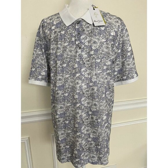 Robert Graham cheville blue tshirt men size XL
